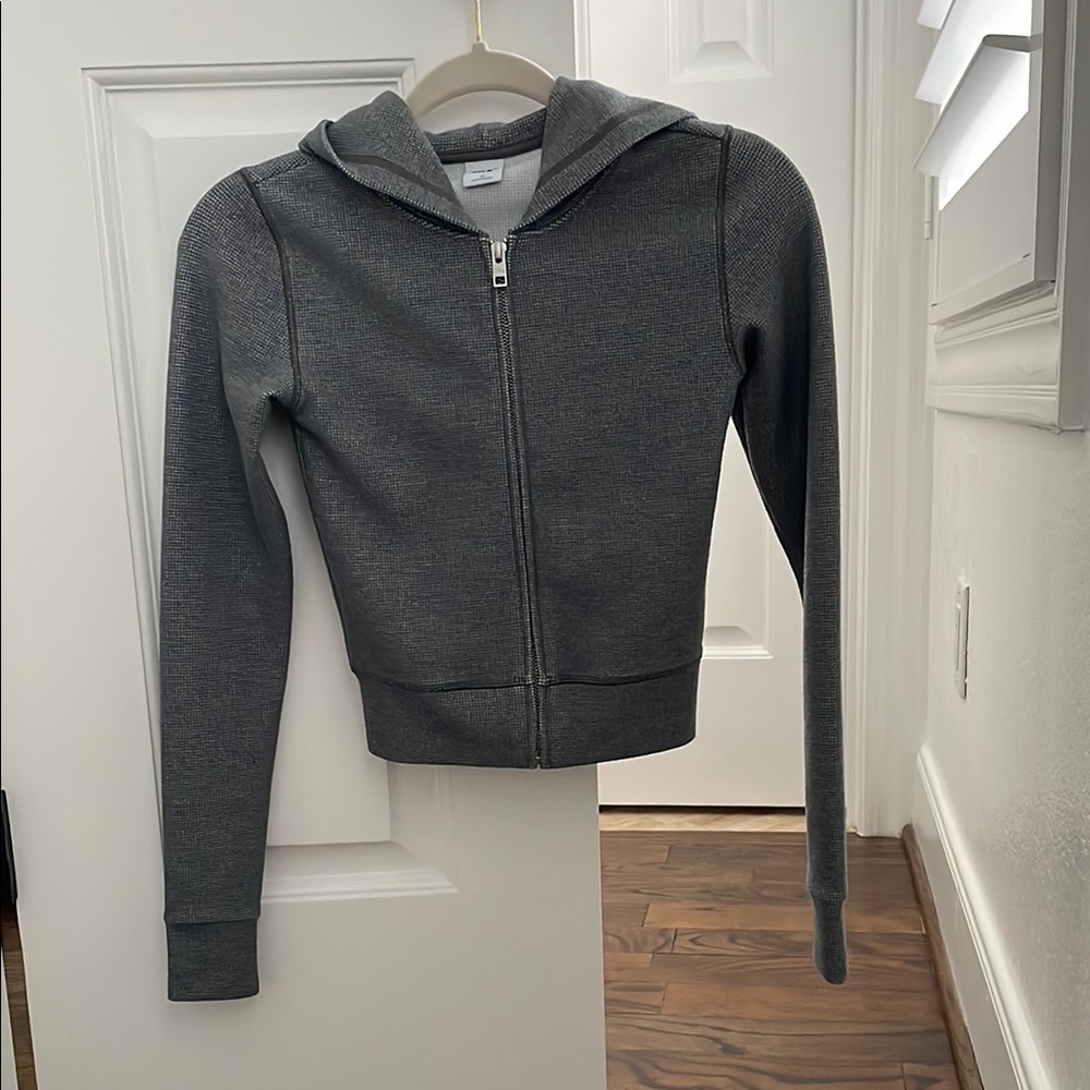 Aritzia Seneca Zip-Up Waffle Hoodie